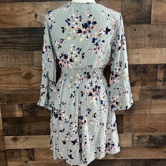J gee Long Sleeve Floral Dress Size petite Medium - Picture 4 of 5